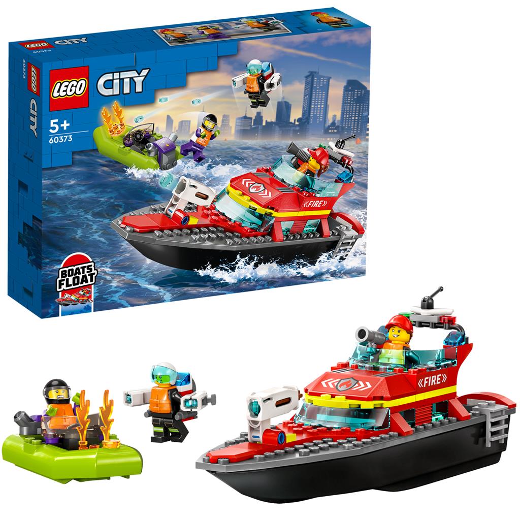 LEGO® 60373 City Rettungsboot-Feuer