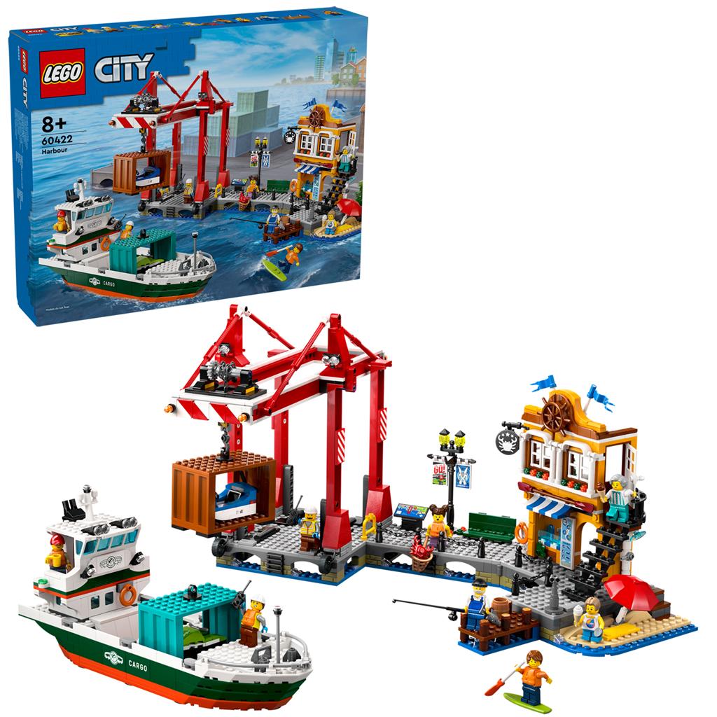 Lego® 60422 City Hafen mit Frachtschiff