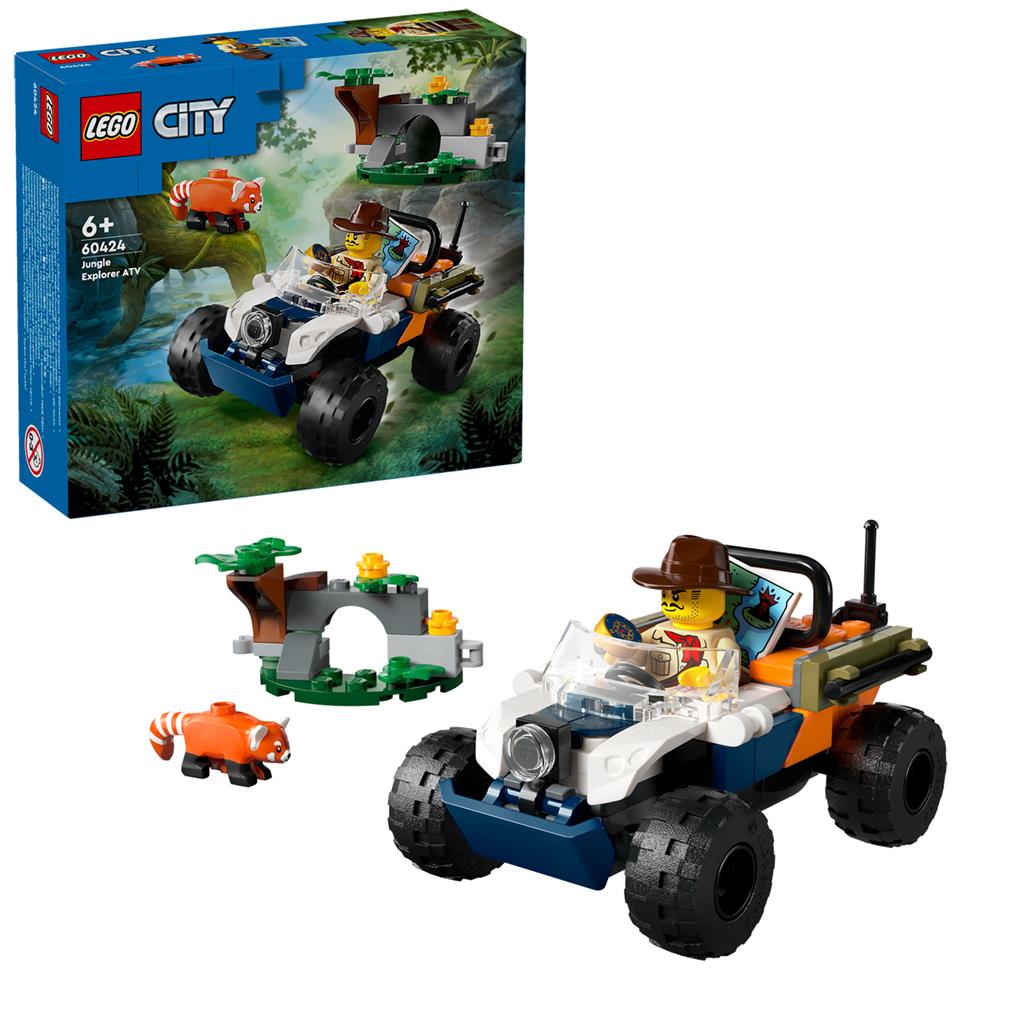 Lego® 60424 City Exploration Jungle ATV Roter Panda