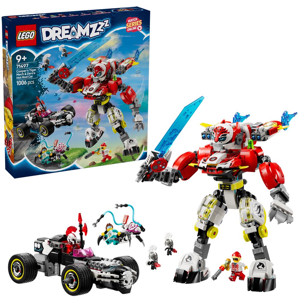 Lego 71497 Dreamzzz Coopers Tiger-Mech + Null-Auto