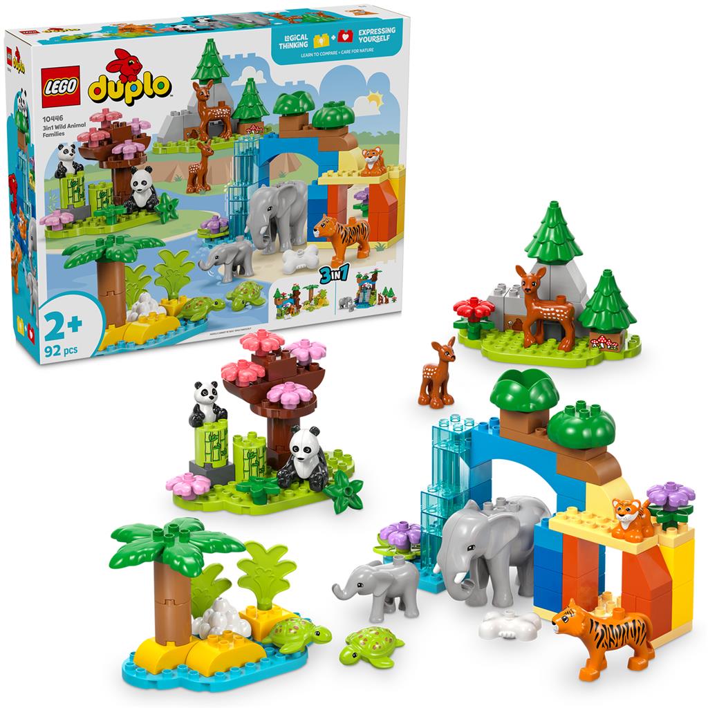 Lego 10446 Duplo Town 3in1 Familien Wilde Tiere