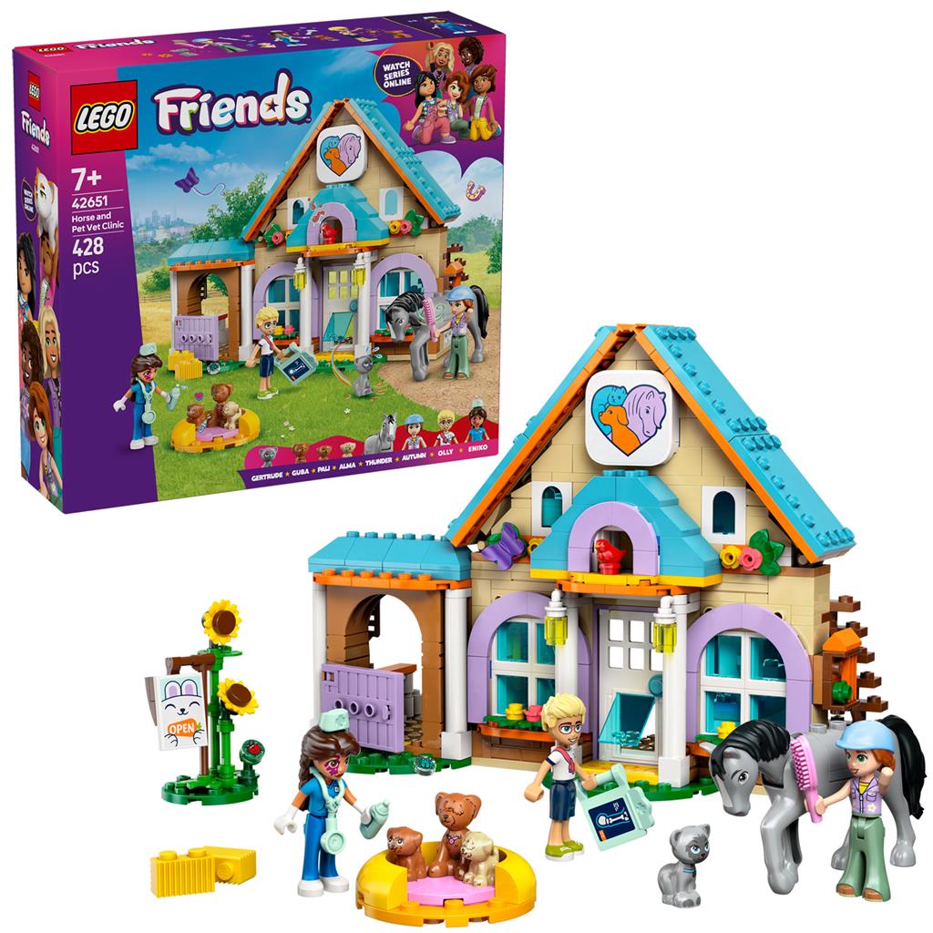 Lego 42651 Friends Tierklinik Pferd + Haustier