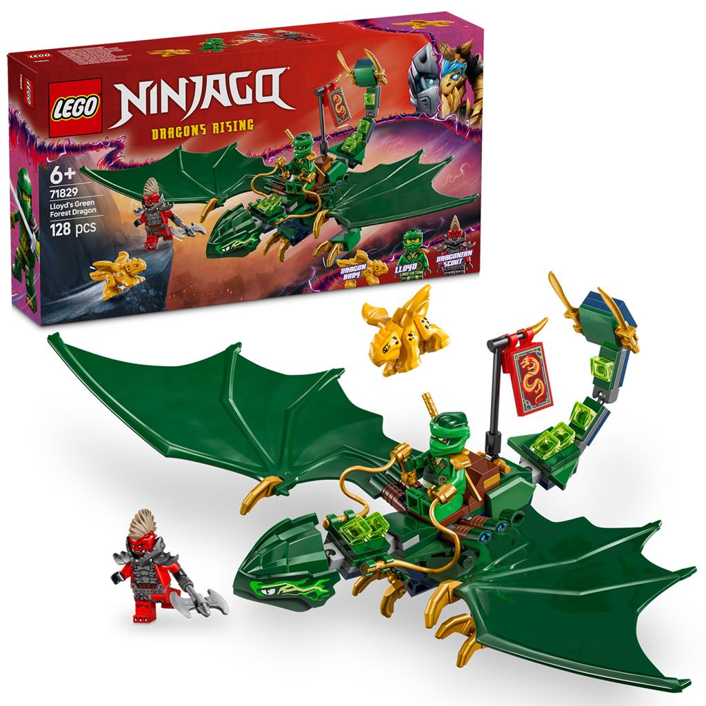 Lego 71829 Ninjago Lloyd's Green Forest Dragon