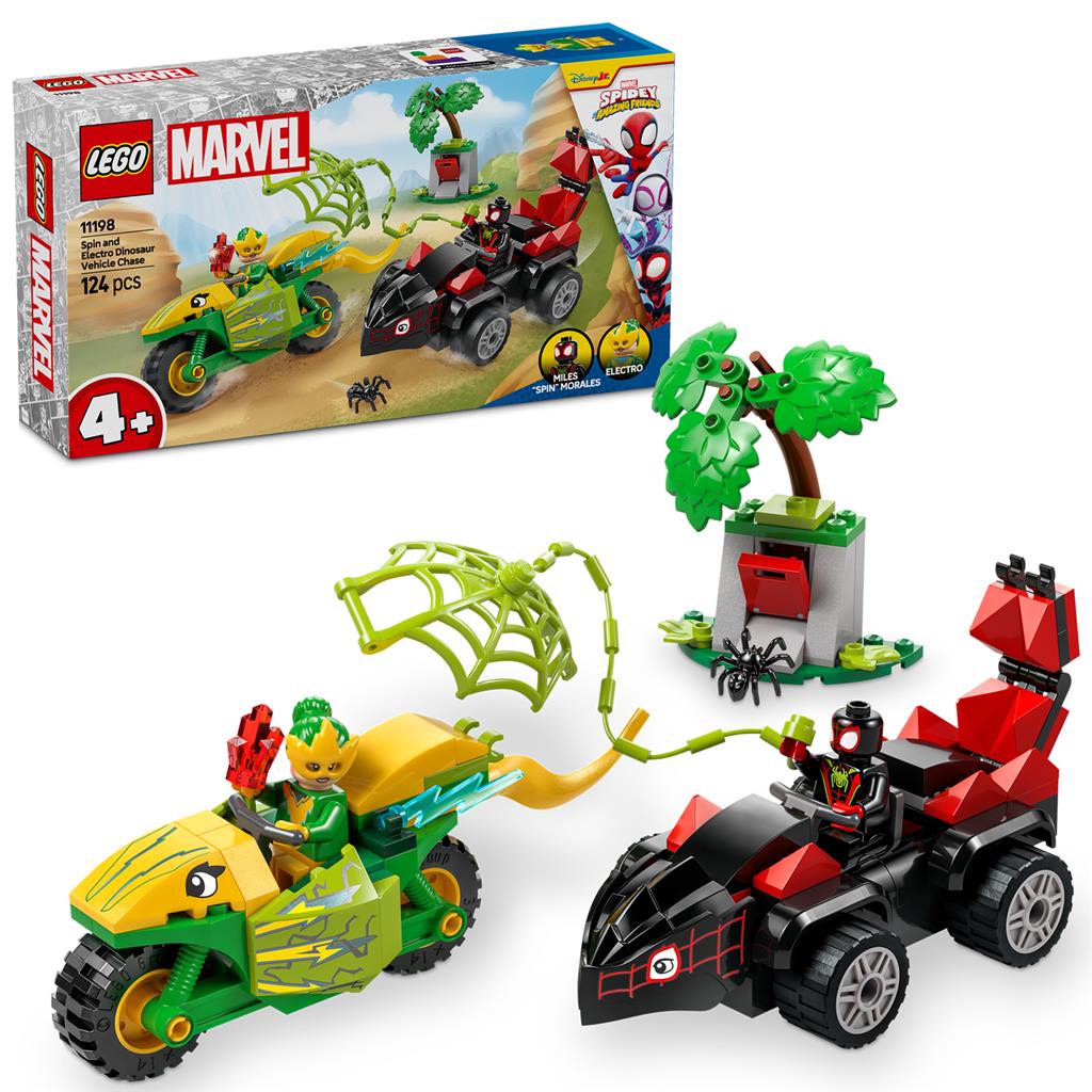 Lego 11198 Spidey Spin+Elektro-Dinosaurierfahrzeug