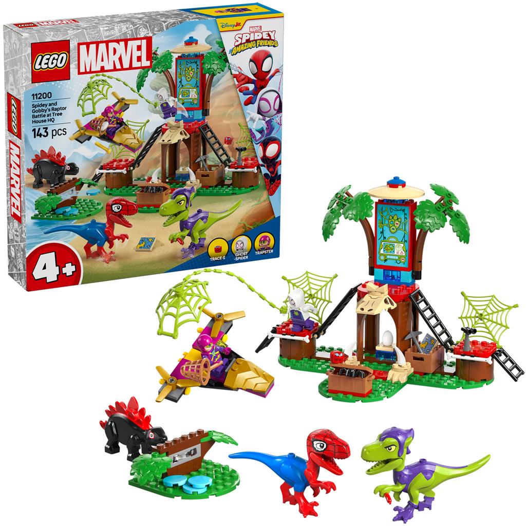 Lego 11200 Spidey und Gobby Raptor Battle Treehouse