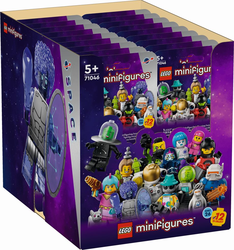 Lego® 71046 Minifiguren Serie 26 Space Disp (Box mit 36 ​​Minifiguren)