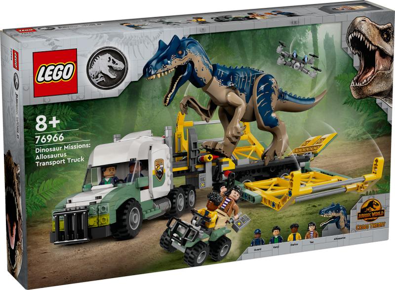 LEGO® 76966 Jurassic World Dinosaurier-Missionen: Allosaurus-Transport