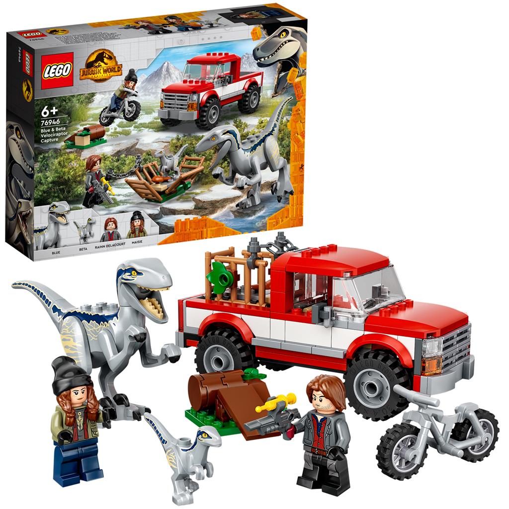 LEGO 76946 Jurassic World Blue en Beta Velociraptorvangst - Bricks4fun