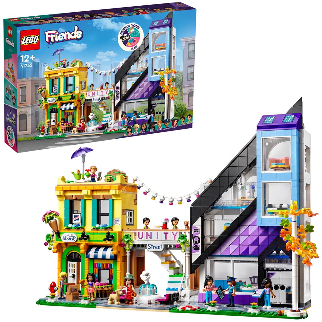 LEGO 41732 Friends Bloemen-en decoratiewinkel in de stad - Bricks4fun