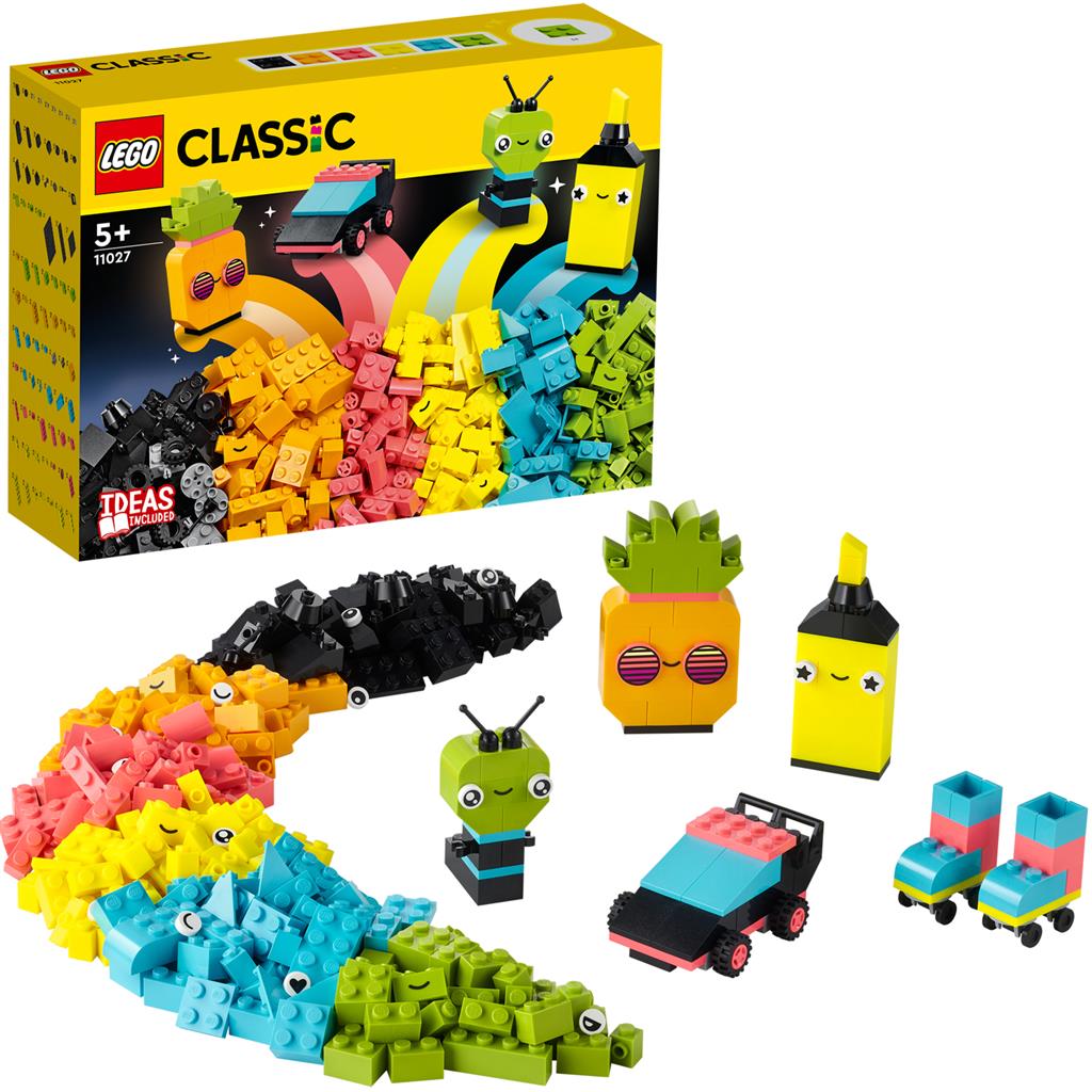 LEGO 11027 CLASSIC CREATIEF SPELEN MET NEON - Bricks4fun